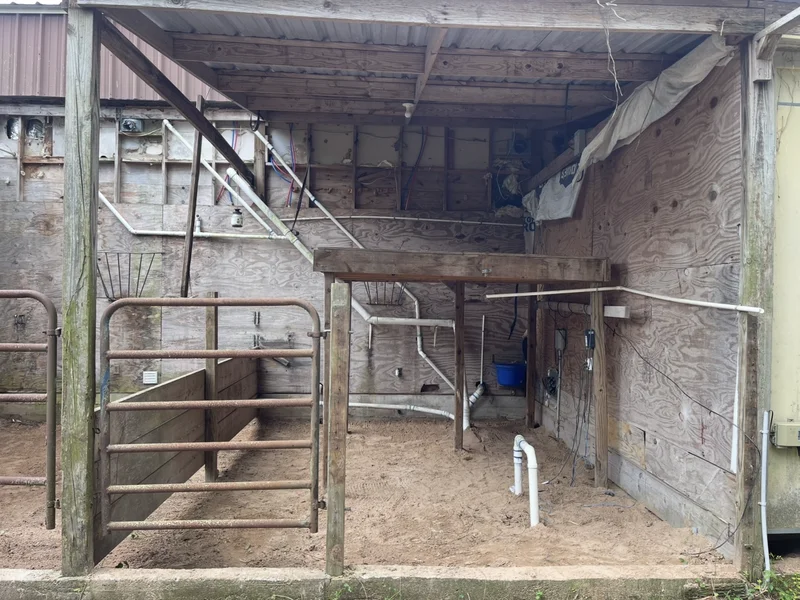 Commercial building after cleanout