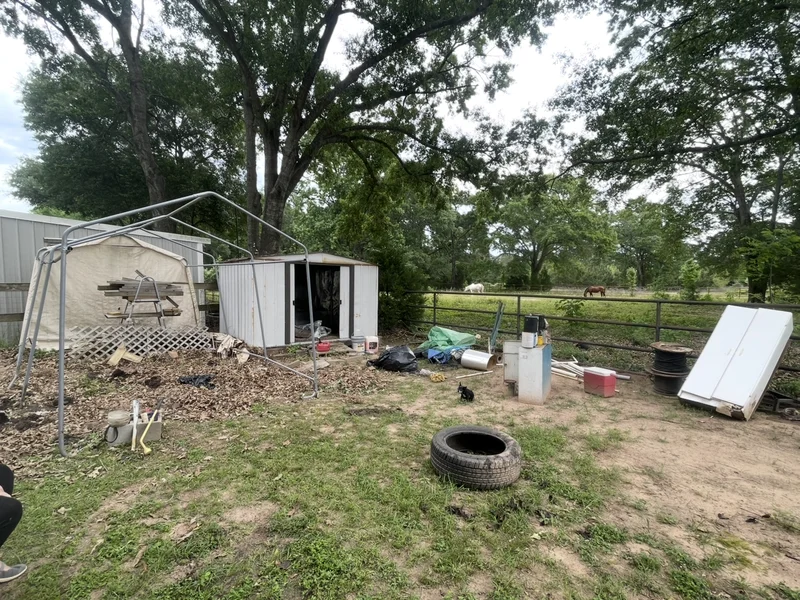 Property debris before removal